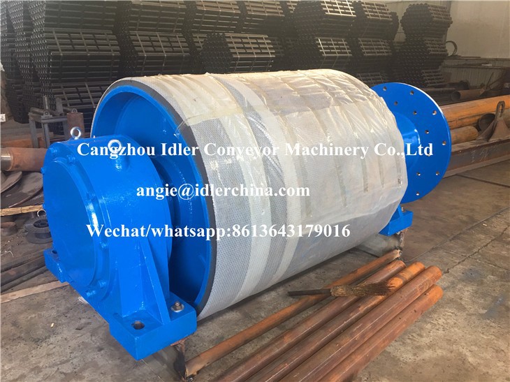 fire resistant rubber coating conveyor pulley 3